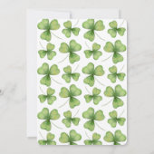 St. Patricks Day Eet Drink Be Irish Beer Party Kaart (Achterkant)