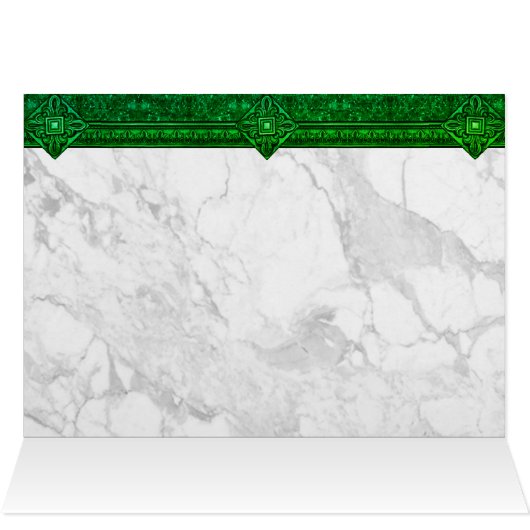 St. Patrick's Day Emerald Heart (Binnen Horizontaal (Boven))