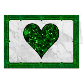 St. Patrick's Day Emerald Heart (Voorkant Horizontaal)