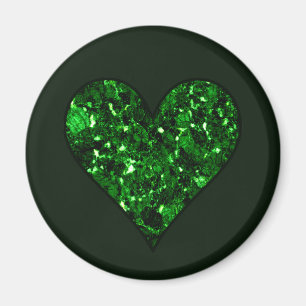 St. Patrick's Day Emerald Heart Magneet