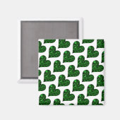 St. Patrick's Day Emerald Heart Magneet (Voorkant / Achterkant)