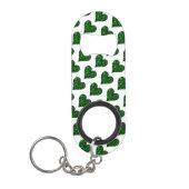St. Patrick's Day Emerald Heart Mini Flessenopener (Voorkant)