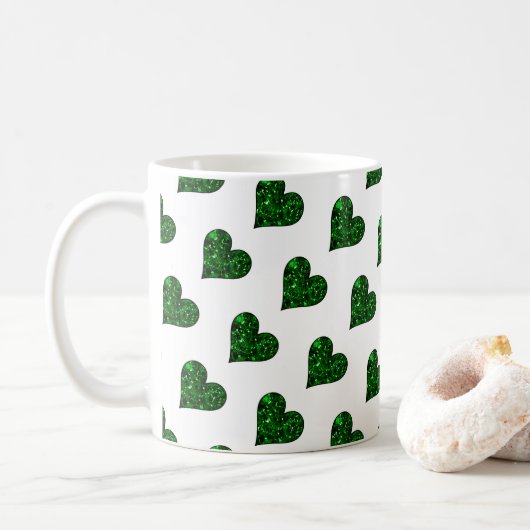 St. Patrick's Day Emerald Heart Mok (Met donut)