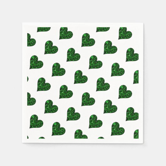 St. Patrick's Day Emerald Heart Servet (Voorkant)