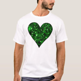 St. Patrick's Day Emerald Heart T-shirt