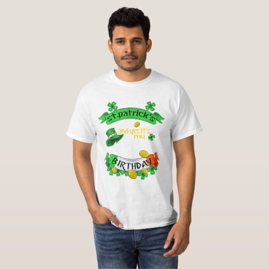 St Patricks Day en ja T-shirt (Voorkant volledig)