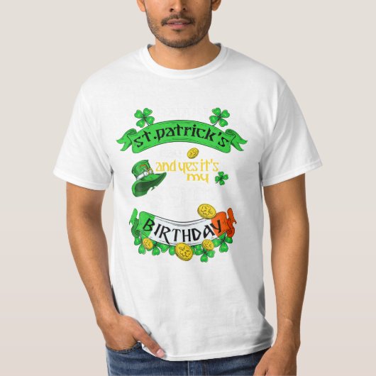 St Patricks Day en ja T-shirt (Voorkant)