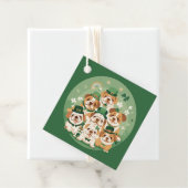 St. Patrick's Day Engelse Bulldogs Bedankjes Labels (In situ)