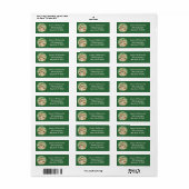St. Patrick's Day Engelse Bulldogs Etiket (Full Sheet)