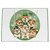 St. Patrick's Day Engelse Bulldogs Groot Cadeauzakje (Voorkant)