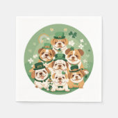St. Patrick's Day Engelse Bulldogs Servet (Voorkant)