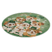 St. Patrick's Day Engelse Bulldogs Snijplank (Hoek)