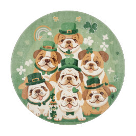 St. Patrick's Day Engelse Bulldogs Snijplank