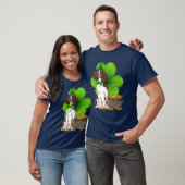 St Patrick's Day English Springer Spaniel Shamrock T-shirt (Unisex)