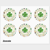 St. Patrick's Day Envelope Seal Ronde Sticker (Vel)