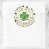 St. Patrick's Day Envelope Seal Ronde Sticker (Tas)