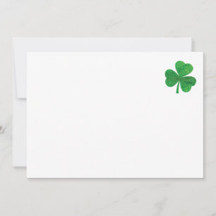 St. Patrick's Day-enveloppen - Geluksblad Groen Kaart