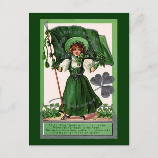  St. Patrick's Day Erin Go Bragh Briefkaart (Voorkant)
