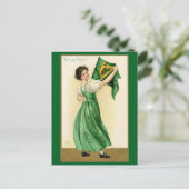 St. Patrick's Day Erin Go Bragh Dame Briefkaart (Staand voorkant)
