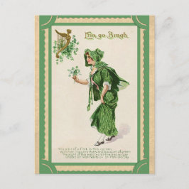  St Patricks Day Erin Go Bragh Irish Poem Briefkaart