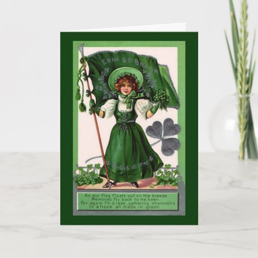  St. Patrick's Day Erin Go Bragh Kaart (Voorkant)