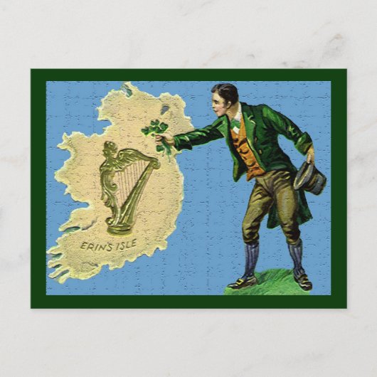 St. Patrick's Day Erin's Isle Two Briefkaart (Voorkant)