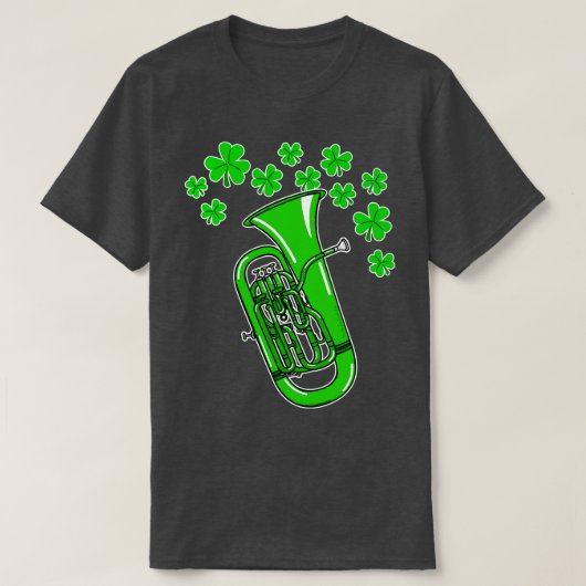 St Patricks Day Euphonium Leraar Euphonium Bra T-shirt (Design voorkant)