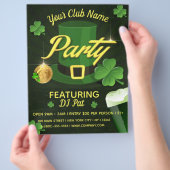 St. Patrick's Day Event Party Flyer (Hand)