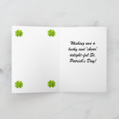St. Patrick's Day Ewe Card Feestdagen Kaart (Binnen)