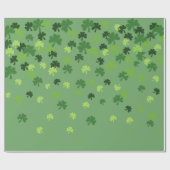 st patricks day face maskers geluk geluksklaver cadeaupapier (Vlak)