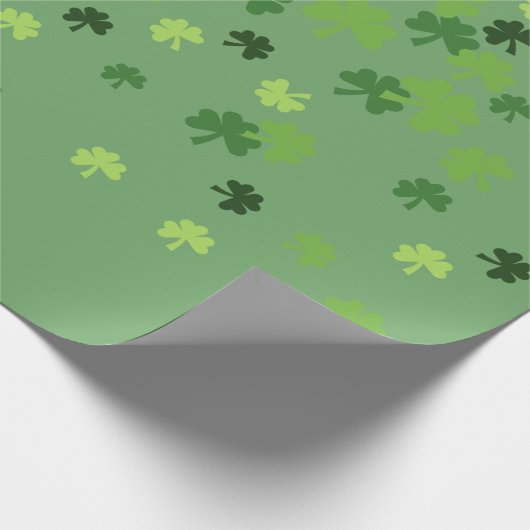 st patricks day face maskers geluk geluksklaver cadeaupapier (Hoek)