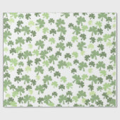 st patricks day face maskers geluk geluksklaver cadeaupapier (Vlak)