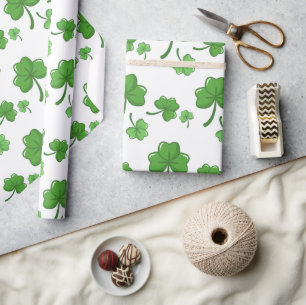 st patricks day face maskers geluk geluksklaver cadeaupapier