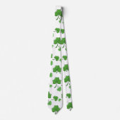 st patricks day face maskers geluk geluksklaver stropdas (Voorkant)