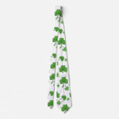 st patricks day face maskers geluk geluksklaver stropdas (Achterkant)