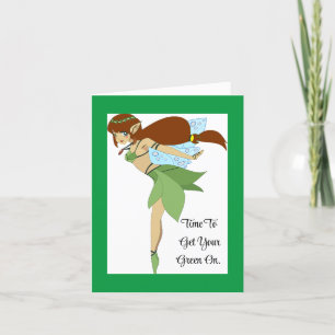St. Patrick's Day Fairy Holiday Kaart