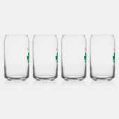 St Patrick's Day Familie gepersonaliseerd ontwerp Blikvorm Glas (Rechts)