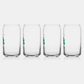 St Patrick's Day Familie gepersonaliseerd ontwerp Blikvorm Glas (Links)