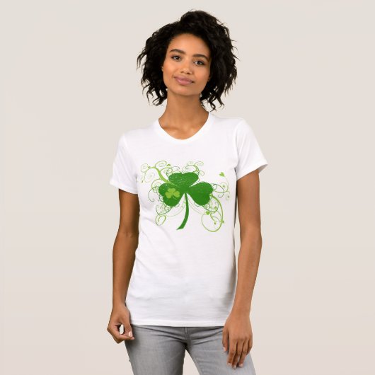 St Patricks Day Fancy Shamrock T-shirt (Voorkant volledig)
