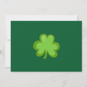 St. Patrick's Day Fancy Sparkle Green Custom Party Kaart (Achterkant)
