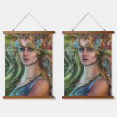 St. Patrick's Day Fantasy Woman Hangend Wandkleed (Dubbel)