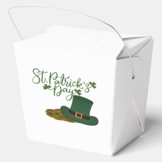 St. Patrick's Day Favor Box Bedankdoosjes (Achterkant)
