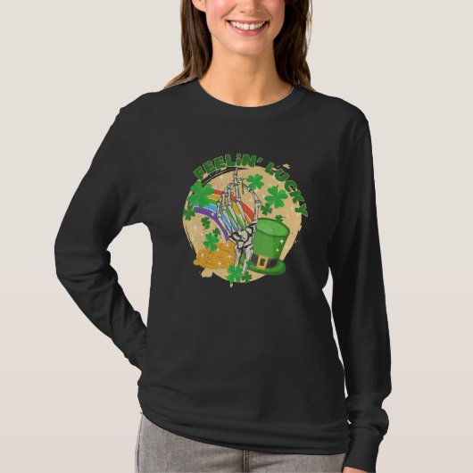 St. Patrick's Day Feelin' Lucky - Funny St. Patric T-shirt (Voorkant)