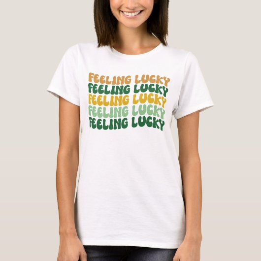 St. Patrick's Day, Feeling Luck, St. Patty's Day T-shirt (Voorkant)