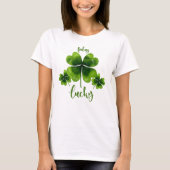 St. Patrick's Day Feeling Lucky Clovers T-shirt (Voorkant)