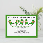 St. Patrick's Day Feest Kaart (Staand voorkant)