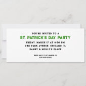 St. Patrick's Day-feest Kaart (Achterkant)