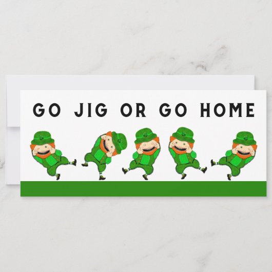 St. Patrick's Day-feest Kaart (Voorkant)
