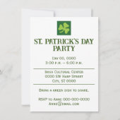 St. Patrick's Day-feest Leprechaun uitnodiging (Achterkant)