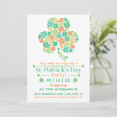 St. Patrick's Day Feest Uitnodiging (Staand voorkant)